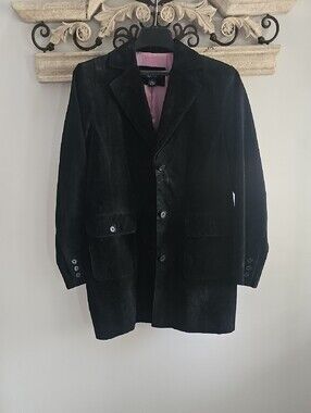 Style & Co. Black Suede Women's Blazer Jacket